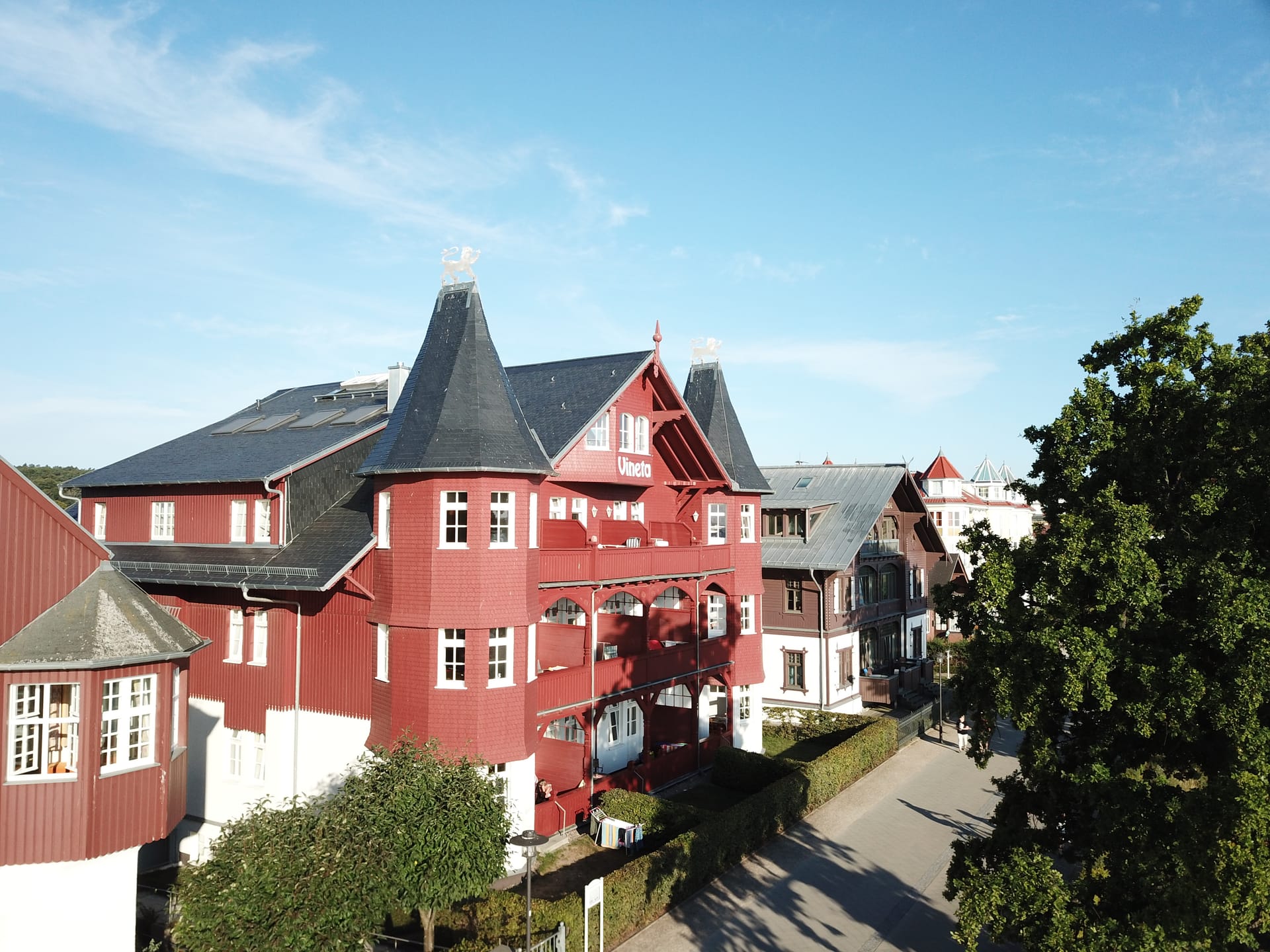 Villa Vineta Bansin: Lage am Strand von Bansin